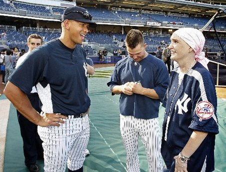 Polly Tompkins First Pitch Yankees