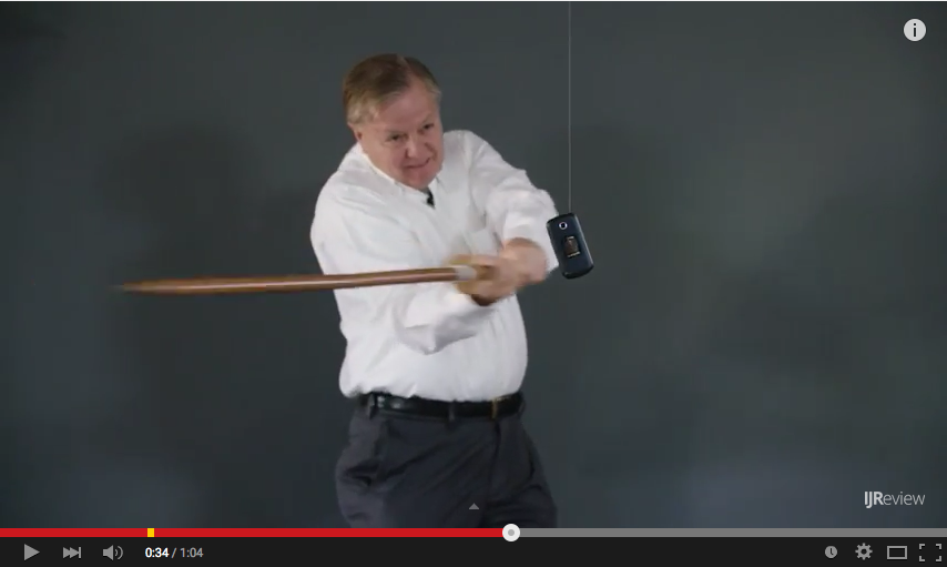 Lindsey Graham Swings Baseball Bat Style to Destroy his Phone