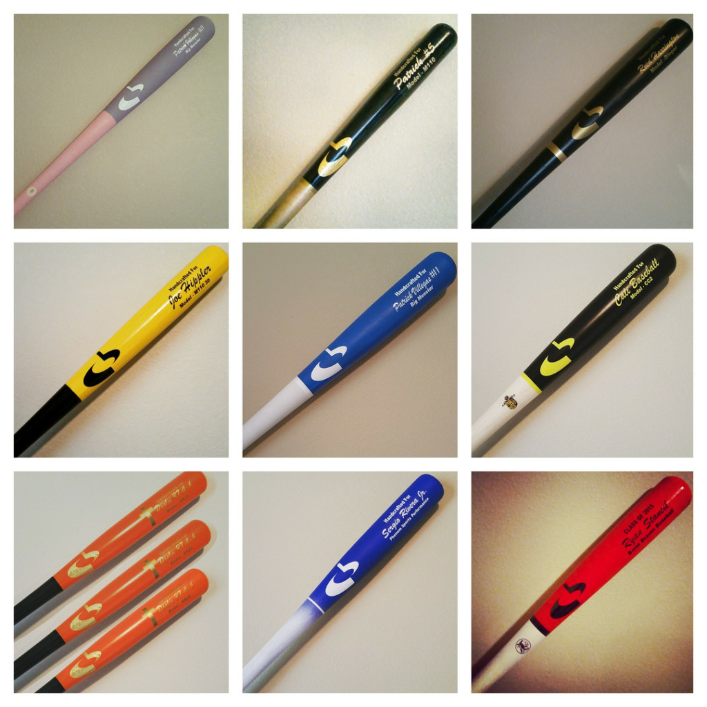 Chameleon Image Gallery of Customized Baseball Bats