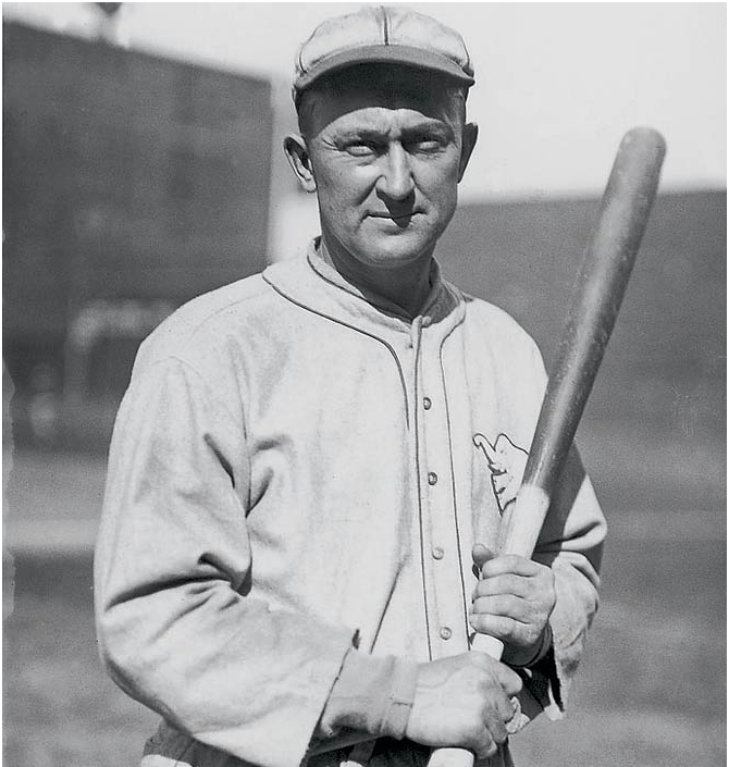 Seven Pictures of Ty Cobb with His Baseball Bat.