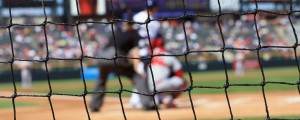 MLB protective baseball net