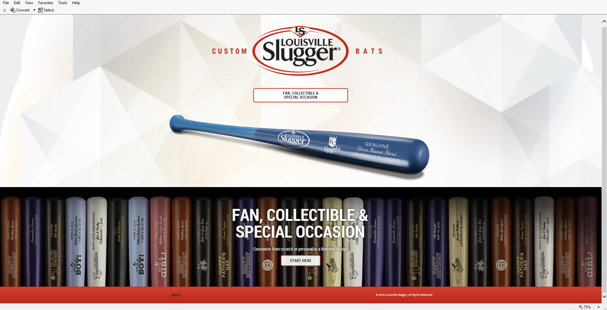 Louisville Slugger Custom Bats Tool